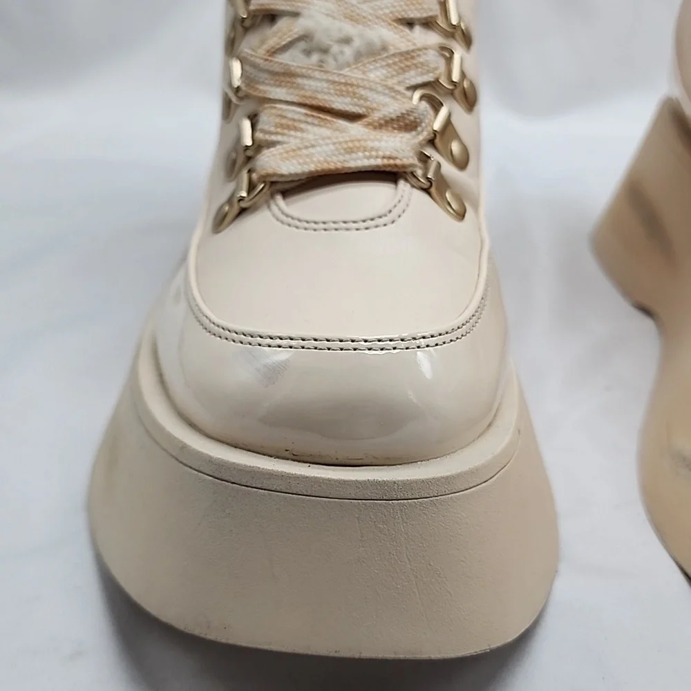 CIRCUS NY●BY SAM EDELMAN●LADIES 6.5●GAIL●DISTRESSED● LACE-UP HIKING BOOTS●NWOB● - Picture 4 of 16